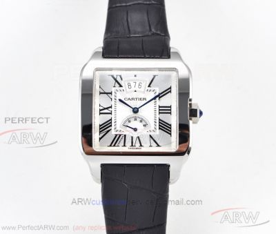 TW Factory Cartier Santos Dumont Stainless Steel Case Silver Face 47 MM × 38 MM ETA 2824 Automatic Watch